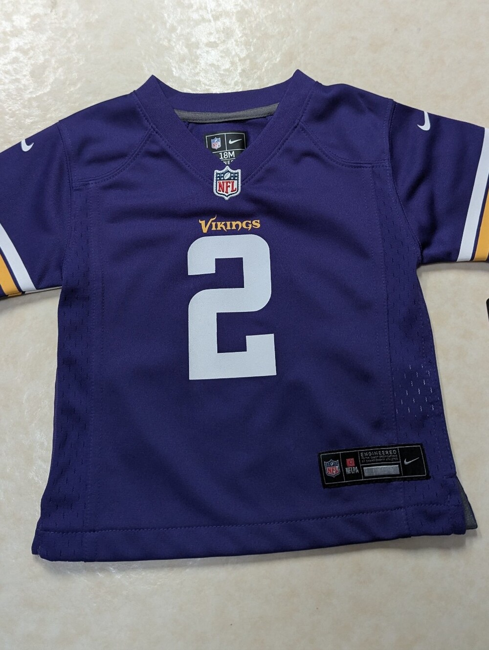 Nike Minnesota Vikings Justin Jefferson #2 Toddler 18 Months Jersey NEW
